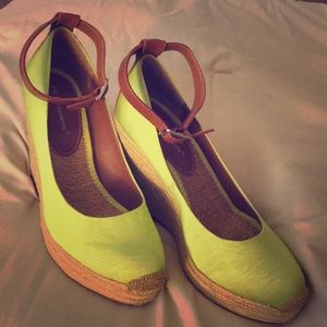 BCBGeneration Lime Green Gracyn Wedge